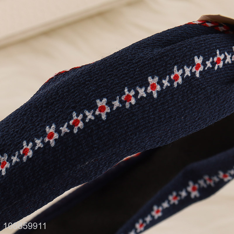 Online Wholesale Wide Handbands Bohemian Style Headbands Knotted Hair Hoops