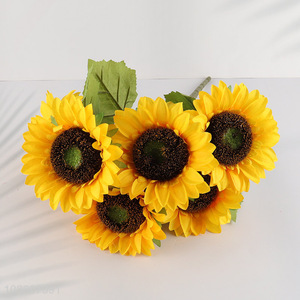 Latest products natural home decor artificial sunflower fake flower