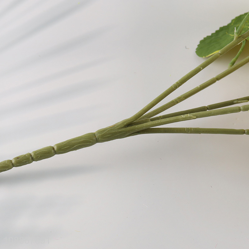 Low price plastic natural artificial sunflower fake flower for sale