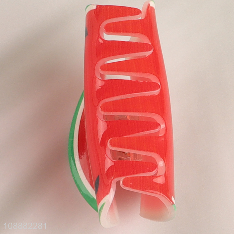 Good Quality Cute Watermelon Hair Claw Clips Fruit Hair Clips for Women