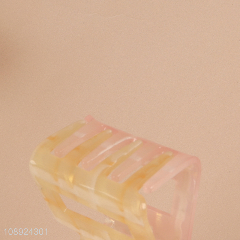 China Imports Small Acrylic Hair Claw Clips Non-slip Hair Accessories