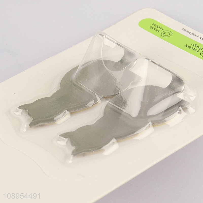 Online Wholesale 2PCS Cat Shaped Adhesive Wall Hooks Waterproof Towel Hooks