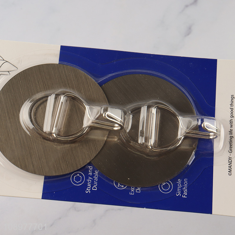 Hot selling 2pcs heavy duty magic hook self adhesive hook sticky hook