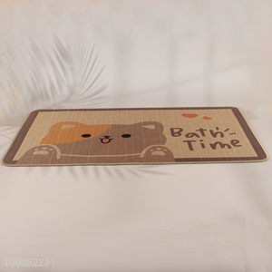 Yiwu market cartoon printed quick dry bathroom <em>mat</em> <em>floor</em> <em>mat</em> for sale