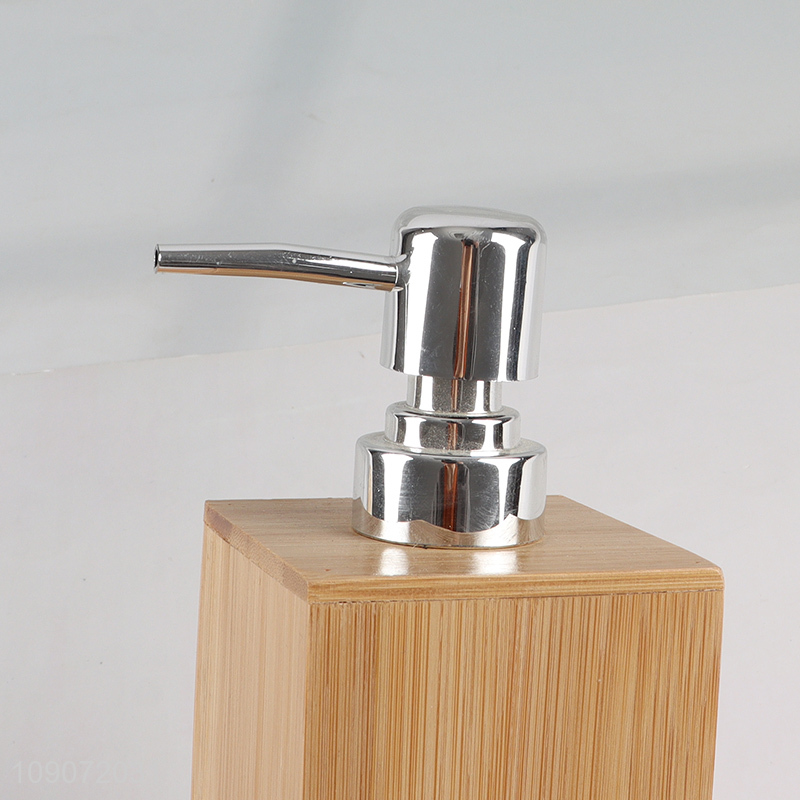 New Product Natural Bamboo Soap Dispenser Bottle Hand Soap Dispenser