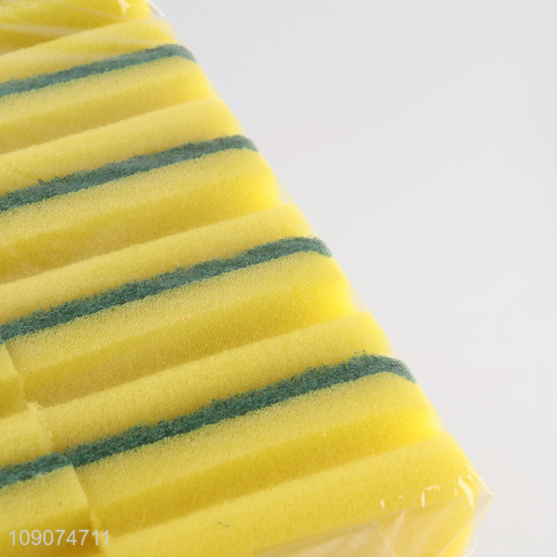 Good selling 10pcs durable kitchen dish washing cleaning sponge set
