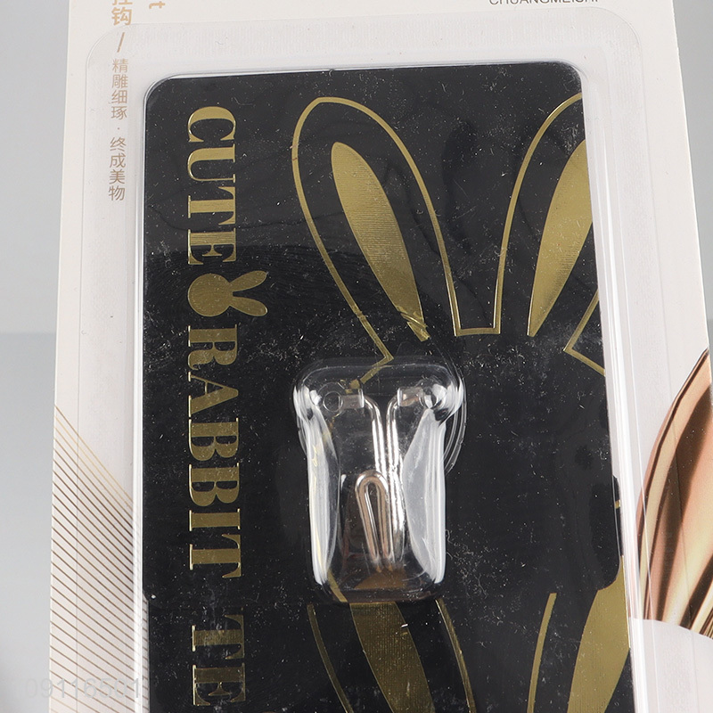 Hot Selling 2PCS Wall Mounted Hooks Adhesive Towel Hooks for Hanging