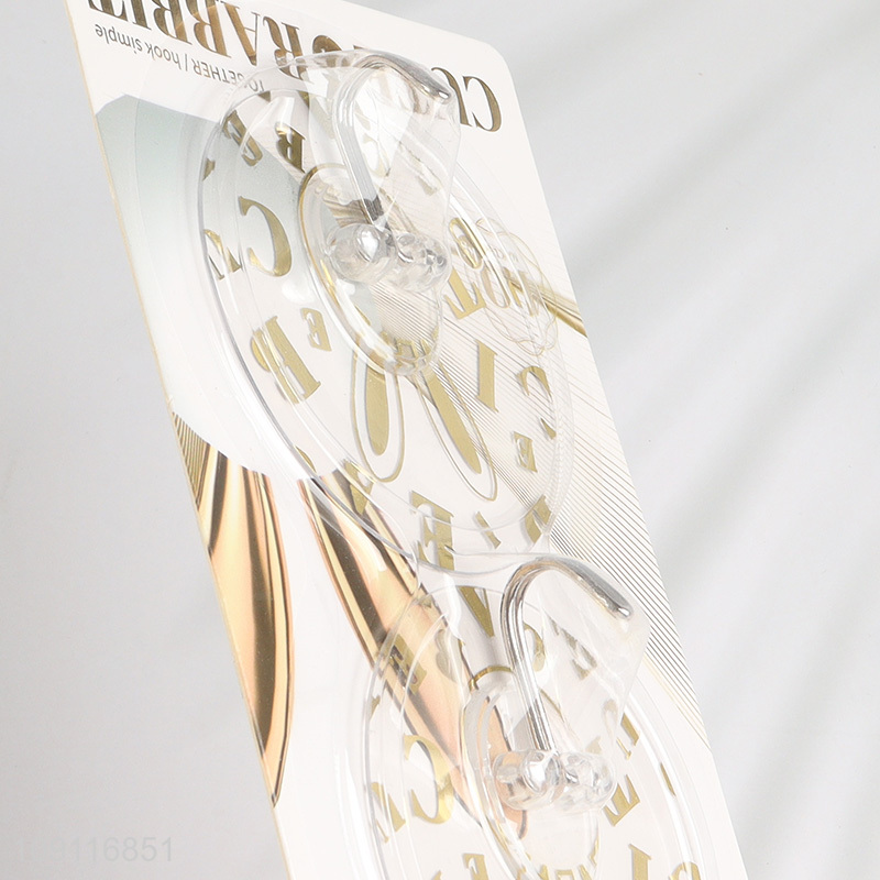 Good Quality 2PCS Wall Hanging Towel Hooks Waterproof Oilproof Adhesive Hooks