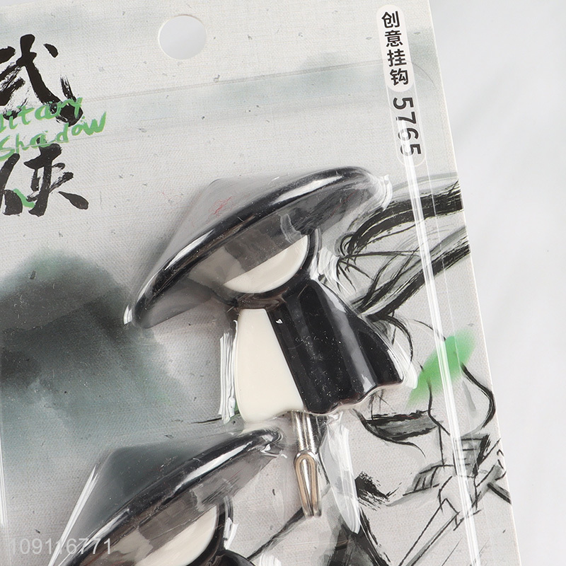 China Imports 2PCS All Purporse Adhesive Hooks Heavy Duty Wall Hanging Hooks