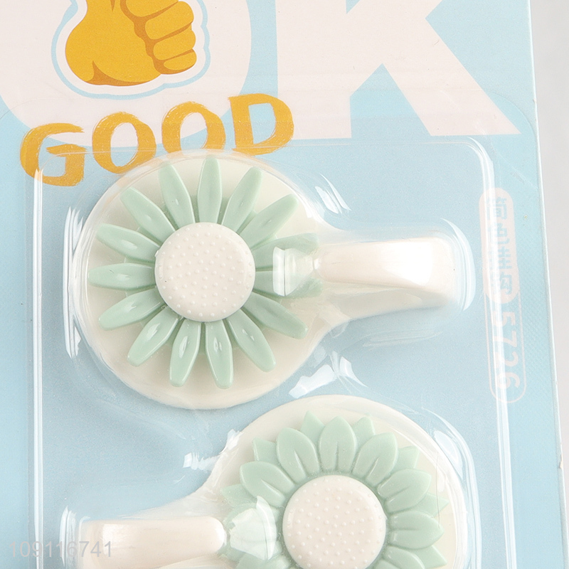 Hot Selling 3PCS Flower Shaped Adhesive Hooks Wall Hanging Towel Hooks