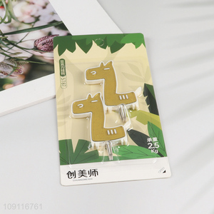 Good Quality 2PCS Cartoon Donkey Wall Hanging Hooks for Bathroom Kitchen