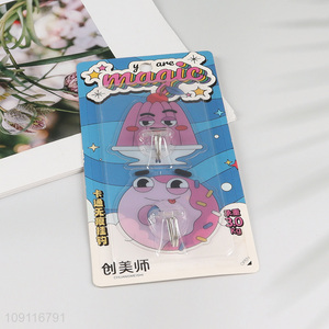 New Product 2PCS Wall Mounted Hooks Adhesive Hooks for Kitchen Bathroom