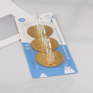 Hot Selling 3PCS Sticky Hooks Heavy Duty Wall Hooks for Bathroom Kitchen