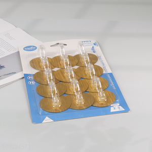 China Wholesale 12PCS Wall Mounted Hooks Adhesive Towel Hooks for Hanging