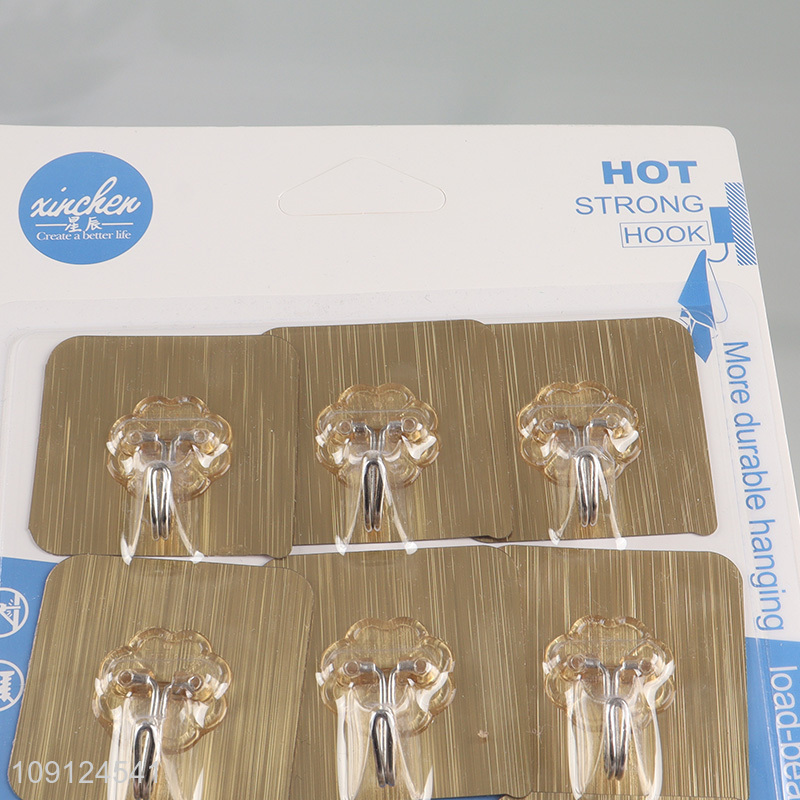 High Quality 9PCS Heavy Duty Wall Hanging Hooks Sticky Hooks for Home Kitchen