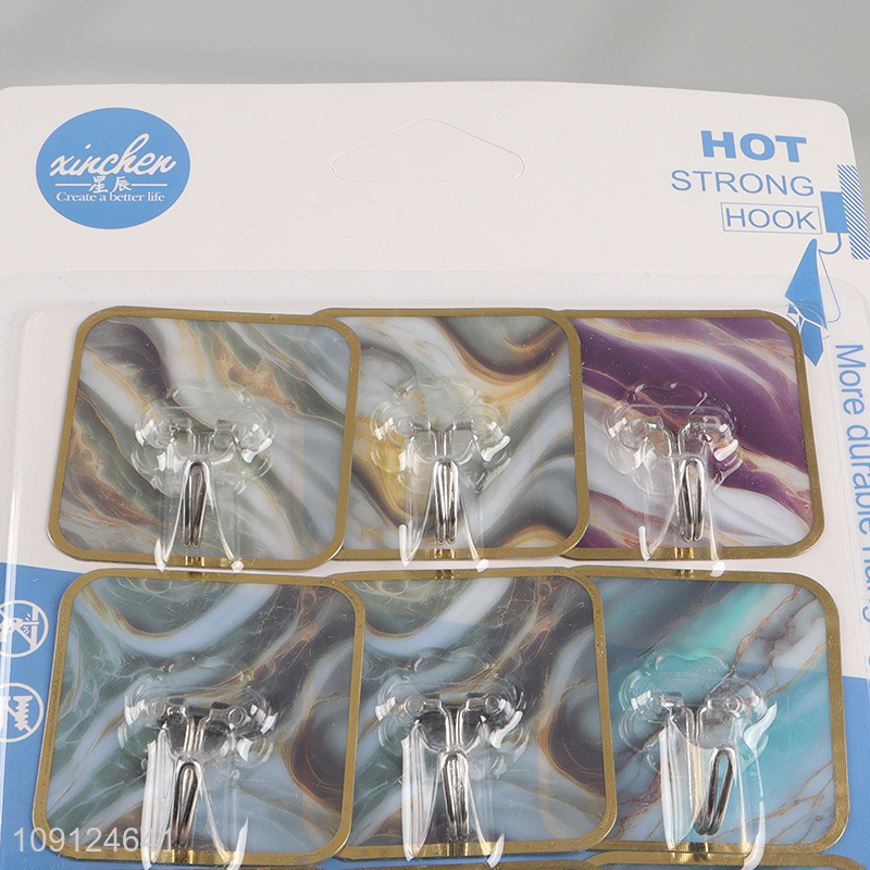 Online Wholesale 9PCS Wall Mounted Hooks Heavy Duty Adhesive Towel Hooks