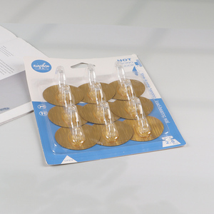 Factory Supply 9PCS Wall Mounted Hooks Heavy Duty Adhesive Towel Hooks