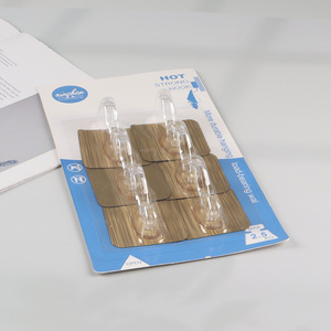 China Imports 6PCS All Purporse Adhesive Hooks Heavy Duty Wall Hanging Hooks