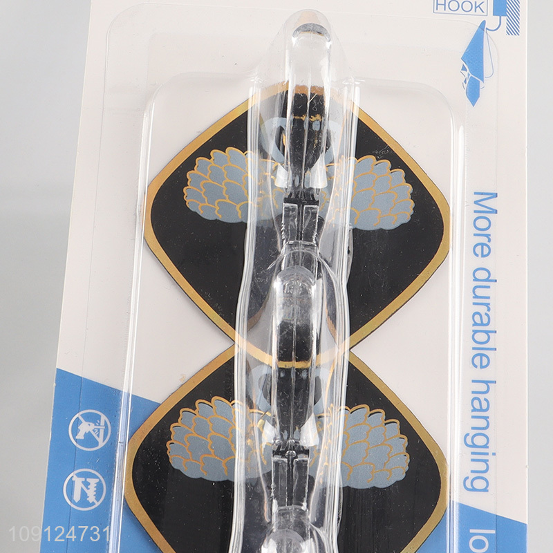 High Quality 3PCS Heavy Duty Wall Hanging Hooks Sticky Hooks for Bathroom