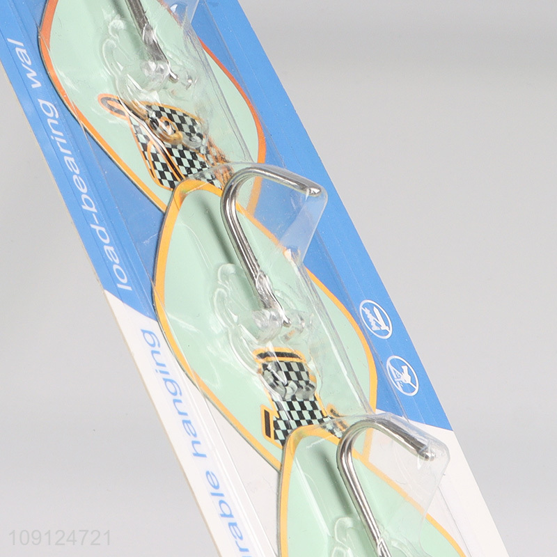 Factory Price 3PCS Wall Hanging Towel Hooks Waterproof Oilproof Adhesive Hooks