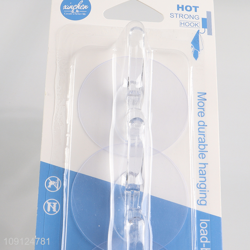 Factory Supply 3PCS Wall Mounted Hooks Heavy Duty Adhesive Towel Hooks