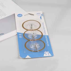 New Product 3PCS Wall Mounted Hooks Adhesive Hooks for Kitchen Bathroom