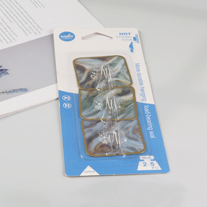 China Imports 3PCS Heavy Duty Wall Hanging Hooks Sticky Hooks for Bathroom