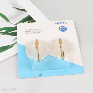 Best selling 2pcs heavy duty round sticky hook wall hook wholesale
