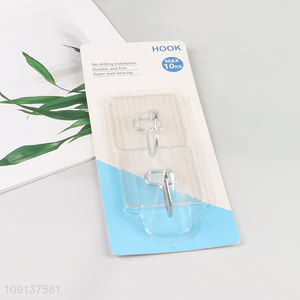 Top sale 2pcs heavy duty square sticky hook wall hook set wholesale