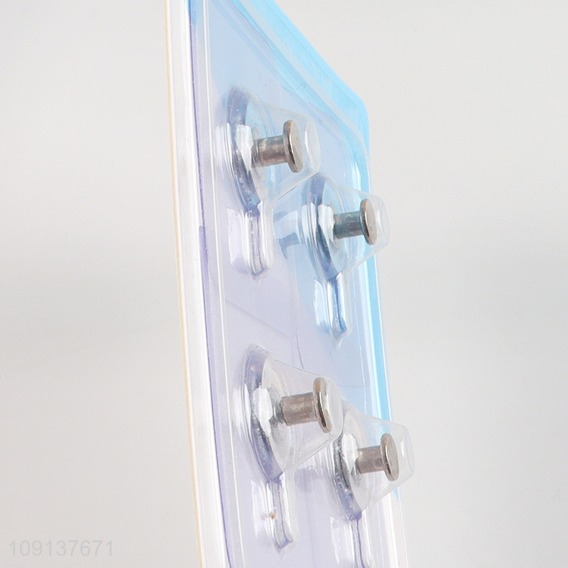 High quality clear square bathroom kitchen sticky hook wall hook