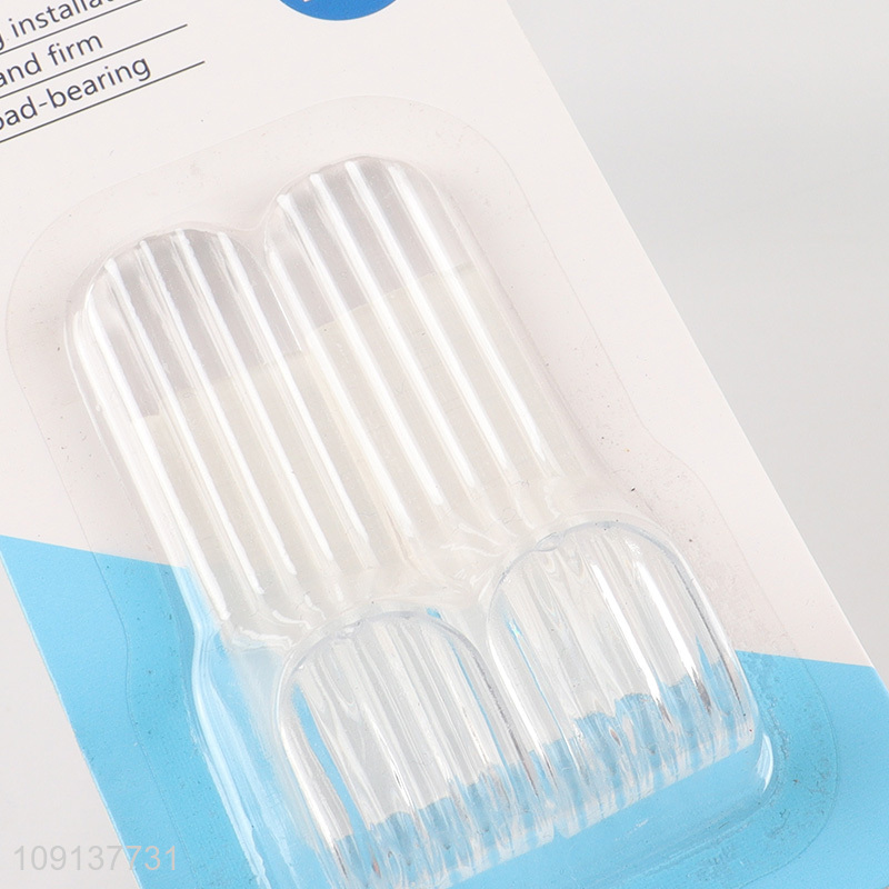 Factory supply 2pcs heavy duty clear sticky hook wall hook