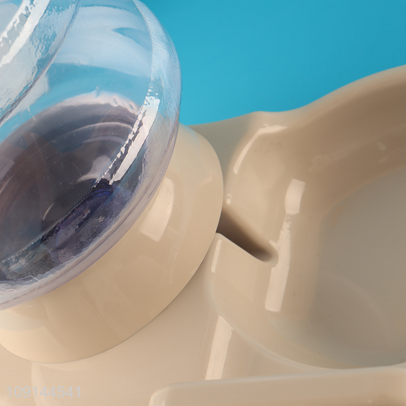 China Imports 2-In-1 Automatic Pet Dog Cat Food and Water Dispenser Set