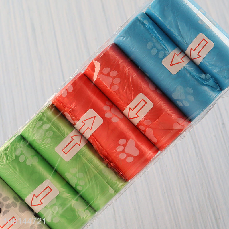 Good Quality 8 Rolls Dog Poop Bags Disposable Dog Waste Bags for Poop