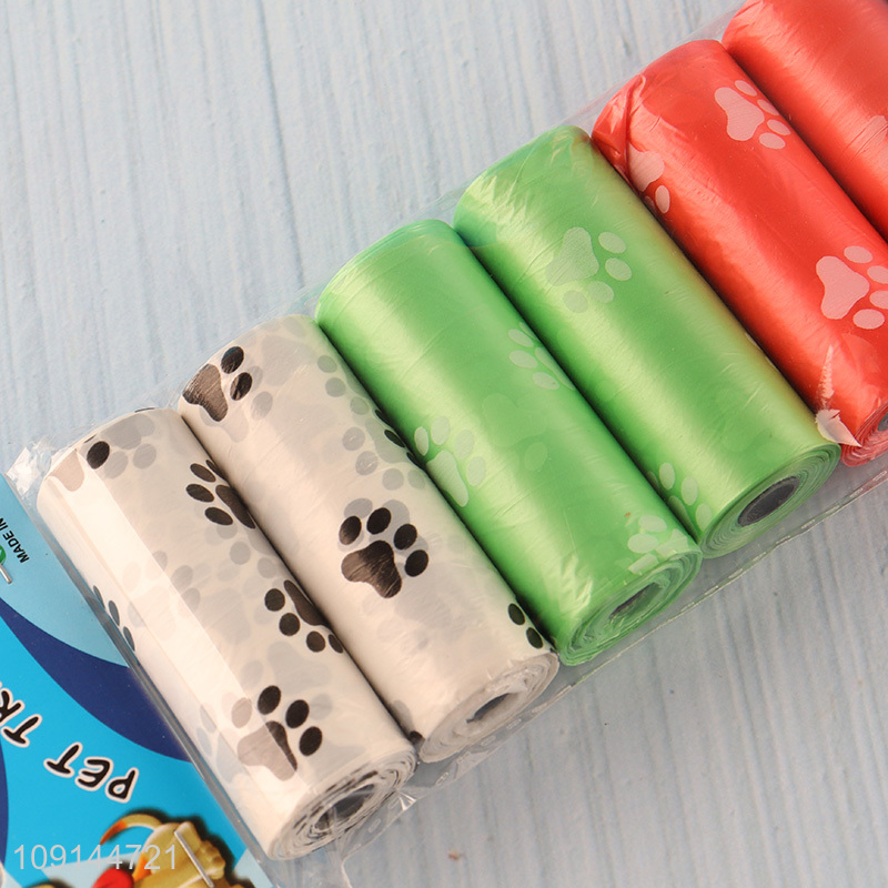 Good Quality 8 Rolls Dog Poop Bags Disposable Dog Waste Bags for Poop