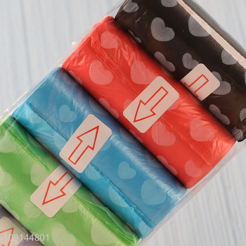 New Product 6 Rolls Dog Poop Bags Disposable Pet Waste Bags for Dogs
