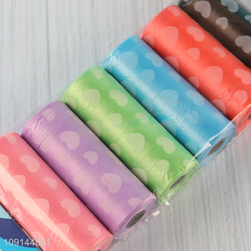 New Product 6 Rolls Dog Poop Bags Disposable Pet Waste Bags for Dogs