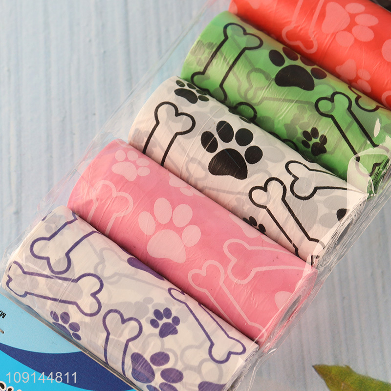 Good Quality 6 Rolls Dog Poop Bags Sturdy Disposable Dog Waste Bags