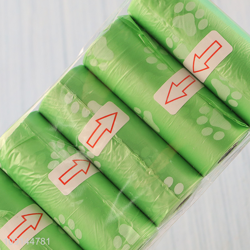 High Quality 6 Rolls Disposable Dog Poop Bags Disposable Dog Waste Bags