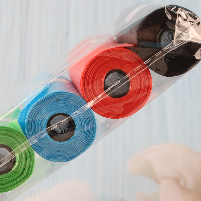 New Arrival 4 Rolls Dog Waste Bags Disposable Dog Puppy Poop Bags