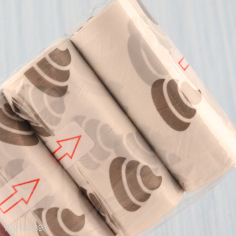 New Product 3 Rolls Dog Poop Bags Disposable Leak Proof Dog Waste Bags