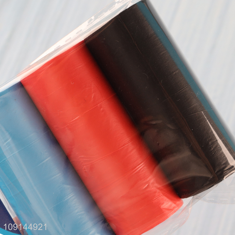 Factory Supply 3 Rolls Dog Poop Bags Disposable Dog Waste Bags for Poop