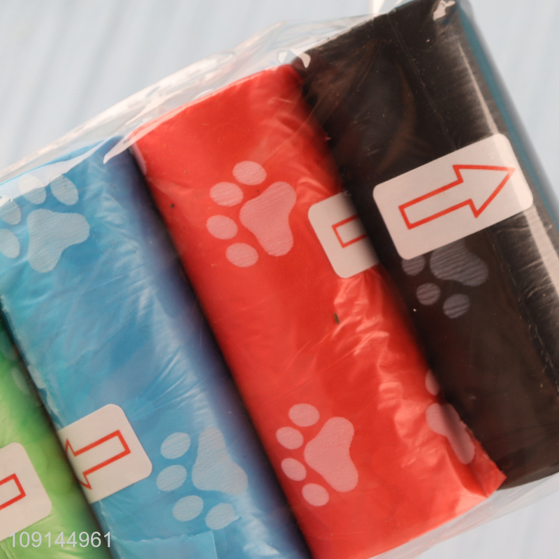 High Quality 4 Rolls Disposable Dog Poop Bags Trash Bags for Dogs