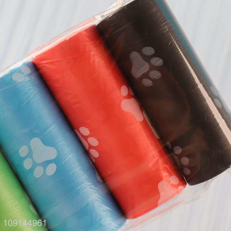 High Quality 4 Rolls Disposable Dog Poop Bags Trash Bags for Dogs