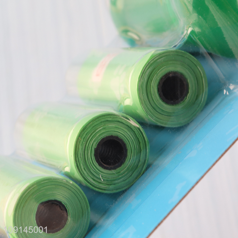 China Imports 4 Rolls Dog Waste Bags with Bone Shaped Poop Bag Dispenser