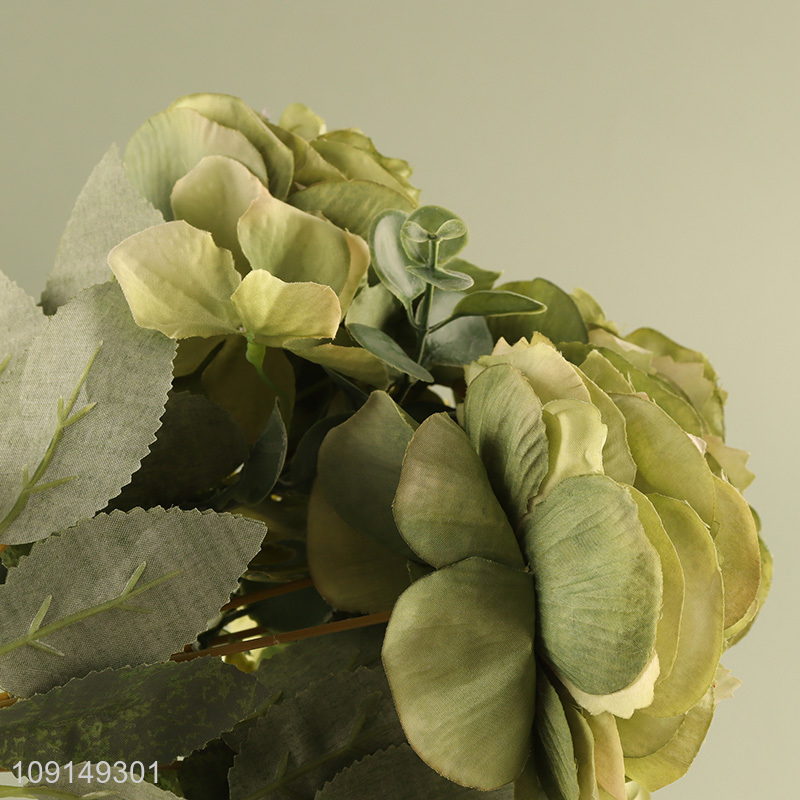 China Wholesale Artificial Flower Bouquet Fake Flower for Home Wedding Decor