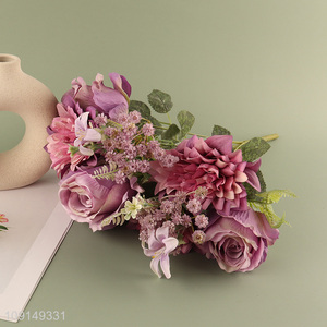 High Quality Artificial Flower Fake Bouquet Realistic Faux Flower Bouquet