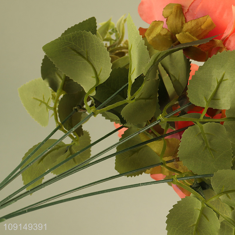 China Wholesale Artificial Flower Fake Flower Bouquet Faux Flower with Stem