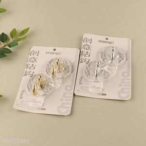 Top quality creative 2pcs heavy duty sticky hook wall hook