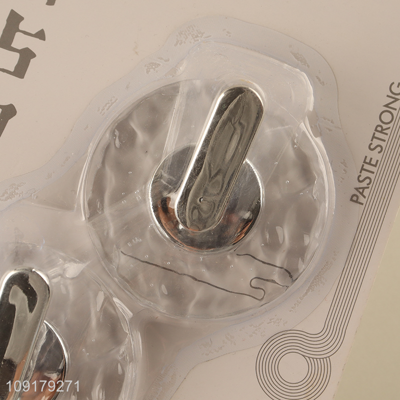 Good sale 2pcs round household sticky hook wall hook set