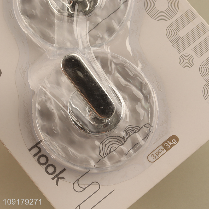 Good sale 2pcs round household sticky hook wall hook set